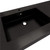 MAX 60'' Acrylic Top in High Gloss Black (Double Sink)