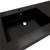 MAX 60'' Acrylic Top in High Gloss Black (Double Sink)
