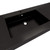MAX 84'' Acrylic Top in High Gloss Black (Double Sink)