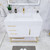 Belair 36’’ Freestanding Bathroom Vanity with Reinforced Acrylic Sink Top (Left Drawers)
