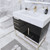 Belair 36’’ Freestanding Bathroom Vanity with Reinforced Acrylic Sink Top (Left Drawers)