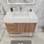 Belair 36’’ Freestanding Bathroom Vanity with Reinforced Acrylic Sink Top (Left Drawers)