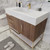 Belair 42’’ Freestanding Bathroom Vanity with Reinforced Acrylic Sink Top (Left Drawers)