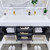 Belair 60’’ Freestanding Bathroom Vanity with Reinforced Acrylic Double Sink Top