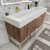 Belair 60’’ Freestanding Bathroom Vanity with Reinforced Acrylic Double Sink Top