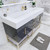 Belair 60’’ Freestanding Bathroom Vanity with Reinforced Acrylic Single Sink Top