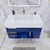 Belair 36’’ Wall Mount Bathroom Vanity with Reinforced Acrylic Sink Top (Left Drawer)