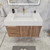 Belair 36’’ Wall Mount Bathroom Vanity with Reinforced Acrylic Sink Top (Left Drawer)