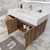 Belair 42’’ Wall Mount Bathroom Vanity with Reinforced Acrylic Sink Top (Left Drawer)