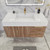 Belair 42’’ Wall Mount Bathroom Vanity with Reinforced Acrylic Sink Top (Right Drawer)