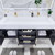 Belair 60’’ Wall Mount Bathroom Vanity with Reinforced Acrylic Double Sink Top
