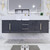 Belair 60’’ Wall Mount Bathroom Vanity with Reinforced Acrylic Single Sink Top