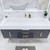 Belair 60’’ Wall Mount Bathroom Vanity with Reinforced Acrylic Single Sink Top