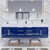 Belair 72’’ Wall Mount Bathroom Vanity with Reinforced Acrylic Double Sink Top (36" + 36")