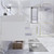 Belair 84’’ Wall Mount Bathroom Vanity with Reinforced Acrylic Double Sink Top