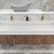 Belair 84’’ Wall Mount Bathroom Vanity with Reinforced Acrylic Double Sink Top
