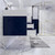 Belair 84’’ Wall Mount Bathroom Vanity with Reinforced Acrylic Double Sink Top