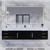 Belair 84’’ Wall Mount Bathroom Vanity with Reinforced Acrylic Double Sink Top