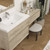 King Set 48" Floating Vanity & Table Set (24" + 24")
