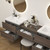 King Set 72" Floating Vanity & Table Set (24" + 24" + 24")