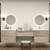 King Set 96" Floating Vanity & Table Set (30" + 36" + 30")