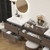 King Set 96" Floating Vanity & Table Set (30" + 36" + 30")