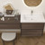 King Set 96" Floating Vanity & Table Set (30" + 36" + 30")