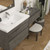 King Set 72" Floating Vanity & Table Set (36" + 36")