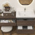King Set 108" Floating Vanity & Table Set (36" + 36" + 36")