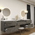King Set 108" Floating Vanity & Table Set (36" + 36" + 36")