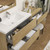 King Set 72" Floating Vanity & Table Set (42" + 30")