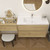 King Set 114" Floating Vanity & Table Set (42" + 30" + 42")