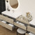 King Set 114" Floating Vanity & Table Set (42" + 30" + 42")