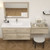 King Set 78" Floating Vanity & Table Set (48" + 30")