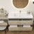 King Set 126" Floating Vanity & Table Set (48" + 30" + 48")