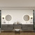King Set 132" Floating Vanity & Table Set (48" + 36" + 48")