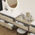 King Set 132" Floating Vanity & Table Set (48" + 36" + 48")
