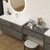 King Set 132" Floating Vanity & Table Set (48" + 36" + 48")