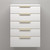 Marvel 20" Floating Linen Cabinet with Drawers in Gloss White