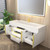 Marvel 60" Floating Bathroom Vanity with Reinforced Acrylic Sink in Gloss White (Single Sink)