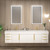 Marvel 84" Floating Bathroom Vanity with Reinforced Acrylic Sink in Gloss White
