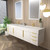 Marvel 84" Floating Bathroom Vanity with Reinforced Acrylic Sink in Gloss White