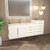 Marvel 68" Floating Bathroom Vanity with Reinforced Acrylic Sink in Gloss White (48" +20")