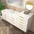 Marvel 68" Floating Bathroom Vanity with Reinforced Acrylic Sink in Gloss White (48" +20")