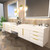Marvel 122" Floating Bathroom Vanity with Reinforced Acrylic Sink in Gloss White (48" +26" + 48")