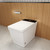 T505-WH Smart Toilet, One Piece Square Seat Toilet with Cleaning Mode & Warm Air Dryer