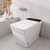 T505-WH Smart Toilet, One Piece Square Seat Toilet with Cleaning Mode & Warm Air Dryer