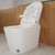 T6805-WH Smart Toilet, Round Seat Toilet with Cleaning Mode & Warm Air Dryer