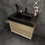 MIA 30" Wall Mounted Bathroom Vanity with Black Stainless Steel Sink