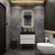 MIA 30" Wall Mounted Bathroom Vanity with Black Stainless Steel Sink